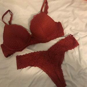 Aerie Push Bra & Panty Set